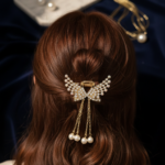 Gold Stone Model Butterfly metal Clip