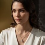 Ethereal Teardrop Moonstone Pendant Necklace in 18K Gold Finish