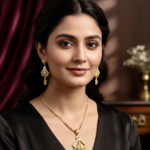 Elegant Royal Geometric Pendant & Earring Set