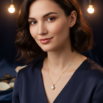 Gold Plated Four-Leaf Clover Pendant Necklace with Sparkling Zirconia Stone