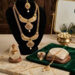 Antique Gold-Plated Long & Short Haram Bridal Set