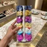 Tropical Gradient Hibiscus Flower Hair Claw Clip