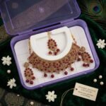 Handcrafted Ruby & Gold-Plated Choker Set