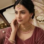 Aadhya Rose-Pink Meenakari & Kundan Choker Set