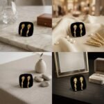 Gold Traditional Filigree Jhumka-Style Drop Earrings