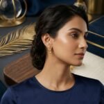 Elegant Gold-Plated Peacock Paisley Drop Earrings