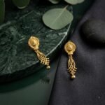 Gold Lattice Drop Earrings