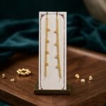 22K Gold-Plated Multi-Tiered earrings Chains with Ghungroo Accents