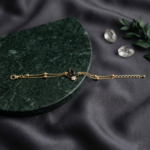 Black Enamel & Crystal Bird Bracelet