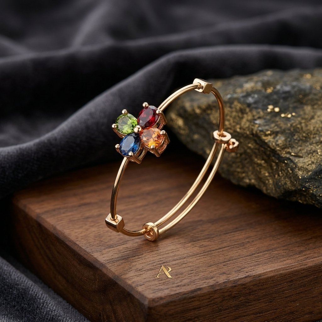 2026/04/1000192827.jpg Four-Stone Crystal Cluster Bracelet - Image 1