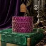 Premium Raindrop Faceted Glass Bangles (Set of 12) Purple