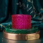 Raindrops Rani Pink Bangle Set 12