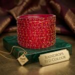 Raindrops Red Crystal Bangle Set (12-Piece)