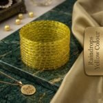 Raindrops Radiant Yellow Bangle Set (12-Piece)