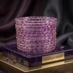 Raindrops Amethyst Purple Crystal Bangle Set 12pcs