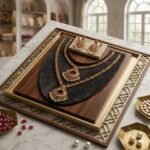 Heritage Kemp & Pearl Dual-Necklace Haram Set with Matching Jhumkas